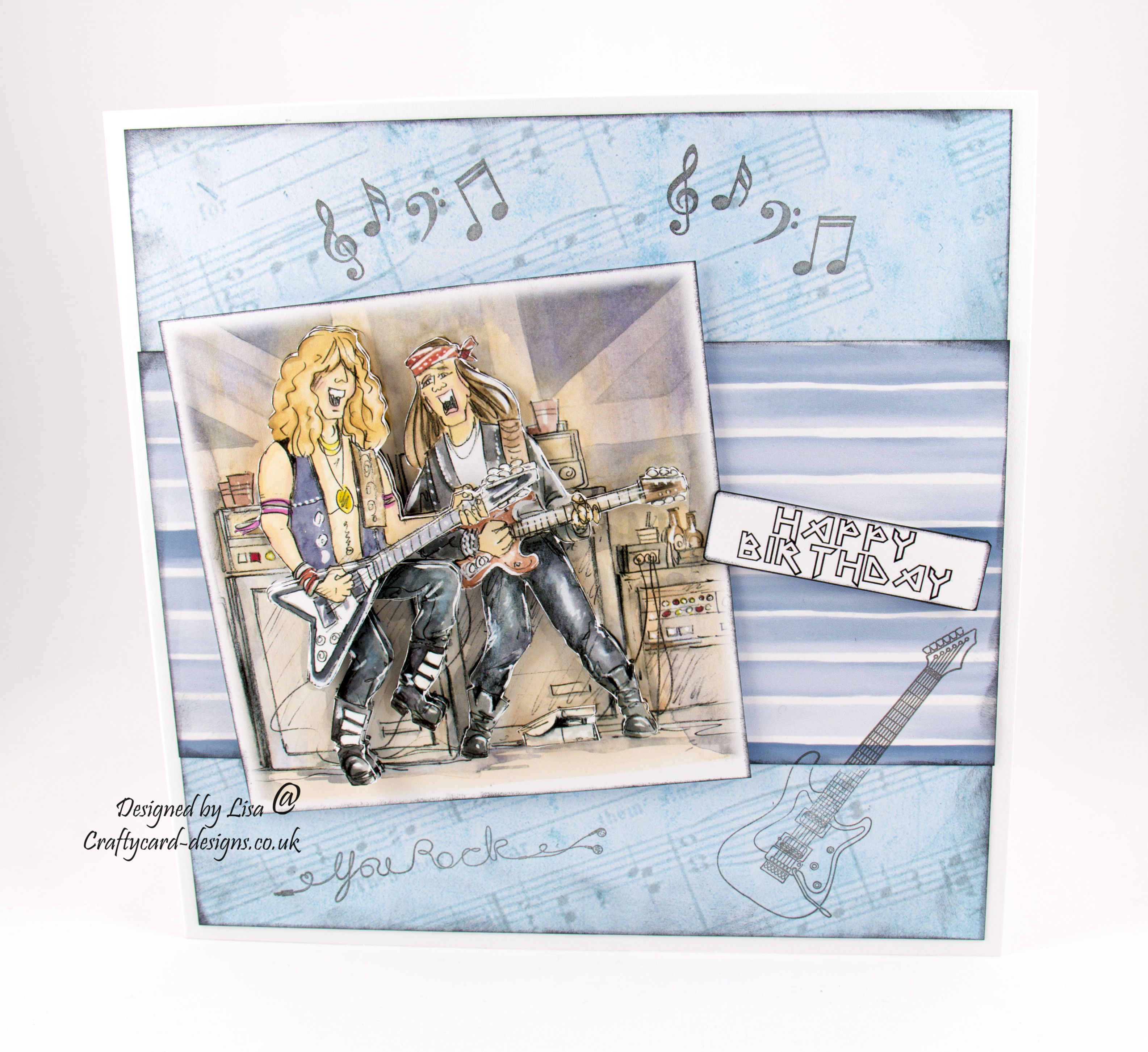 Rock and Roll - Crafty Card Designs