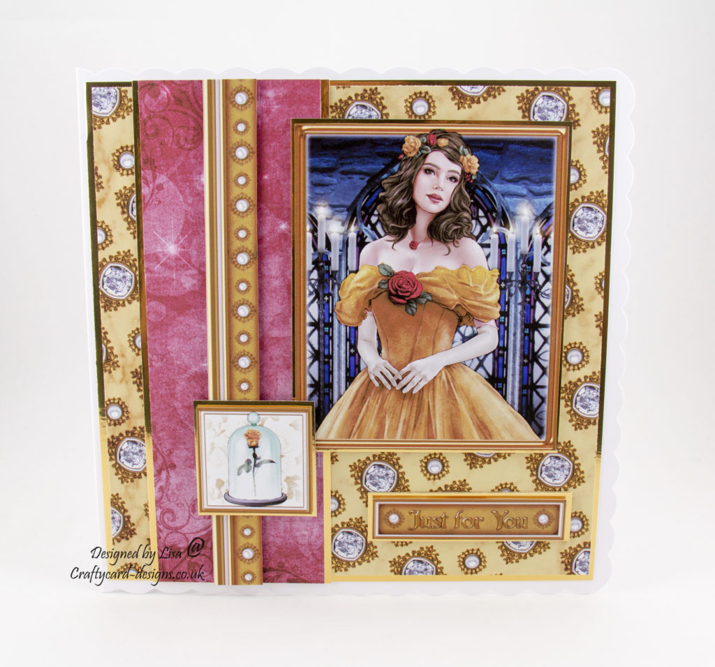 This handmade card has been created using 'Once Upon A Fairytale' cd by Debbi Moore Designs