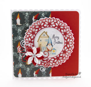 Today's handmade card has been created using 'Enchanted Christmas, Icy Breeze' from Creative Crafting World.