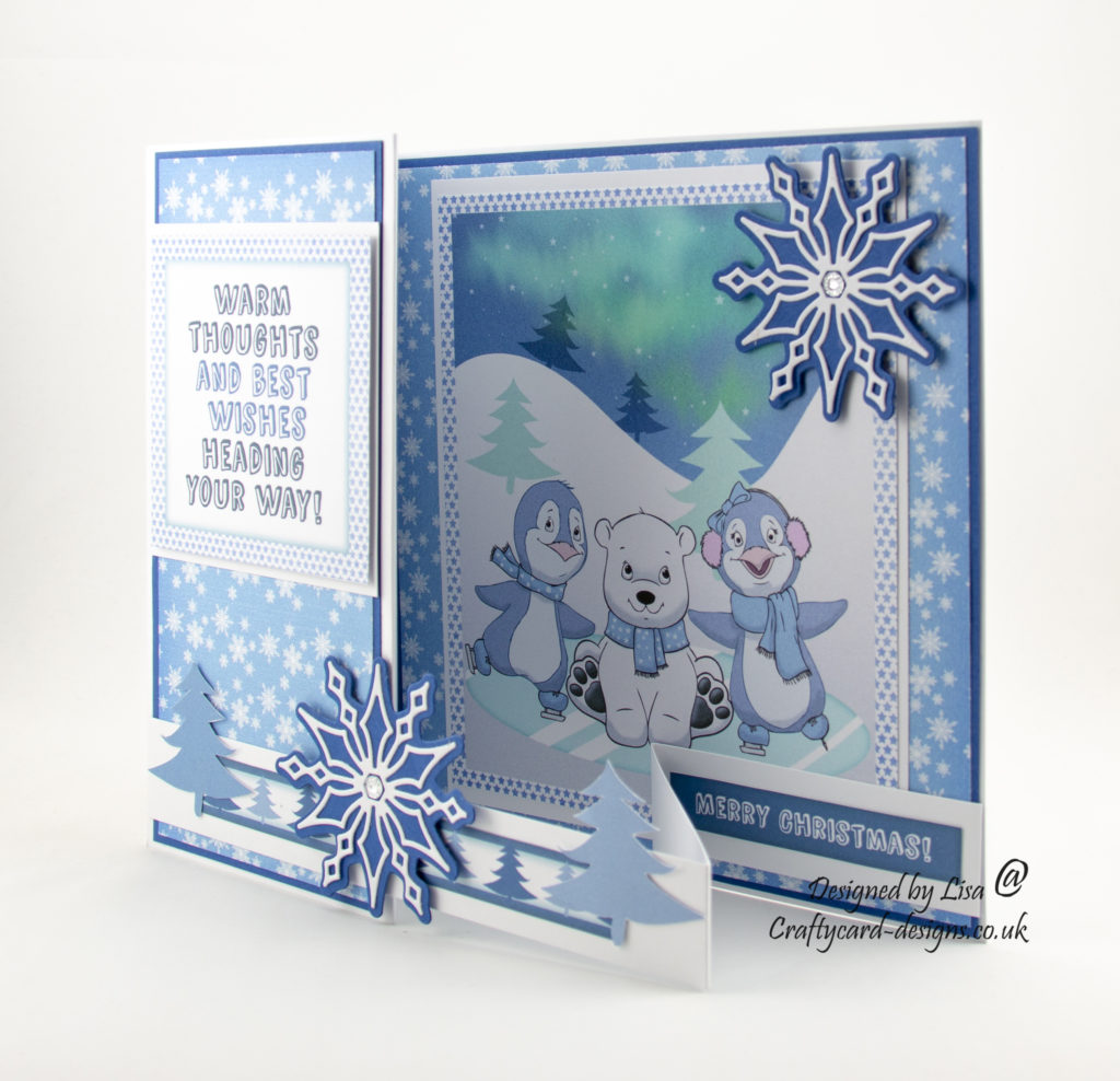 Today's handmade Christmas card has been created using 'Cool Cuties' cd-rom by Debbi Moore Designs.