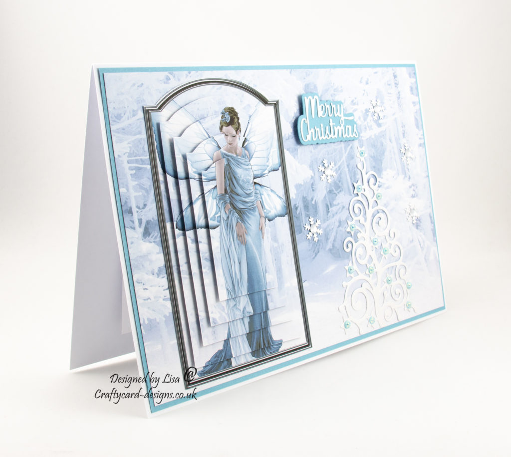 Today’s handmade card has been created using ‘Winter Fairies’ by Debbi Moore Designs.