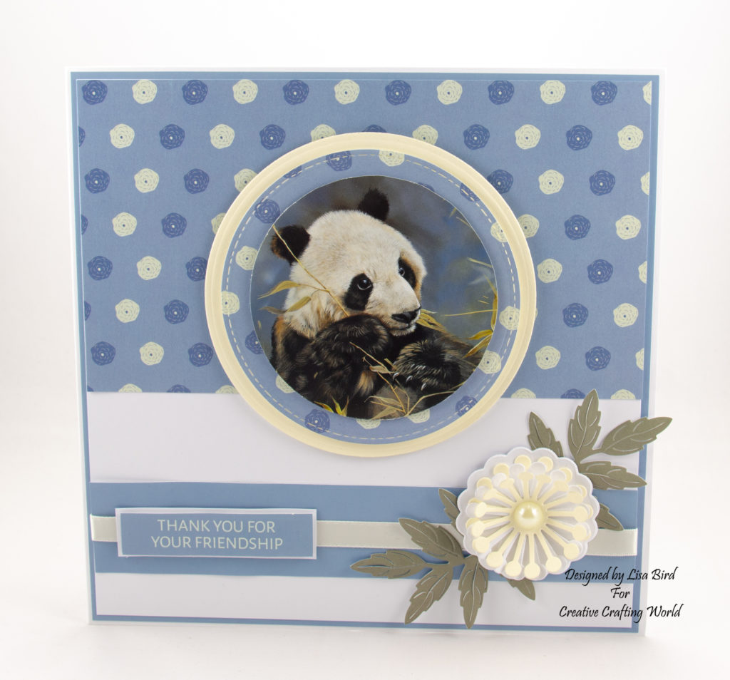 Today’s handmade card has been created using the new paper collection from Creative Crafting World called World Wildlife Volume III. With art work by Pollyanna Pickering.