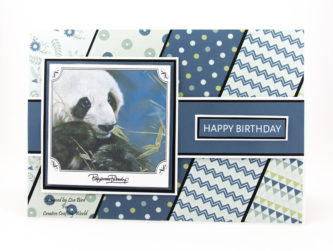 This handmade card has been created using World Wildlife Volume III dvd-rom from Creative Crafting World. With art work by Pollyanna Pickering.