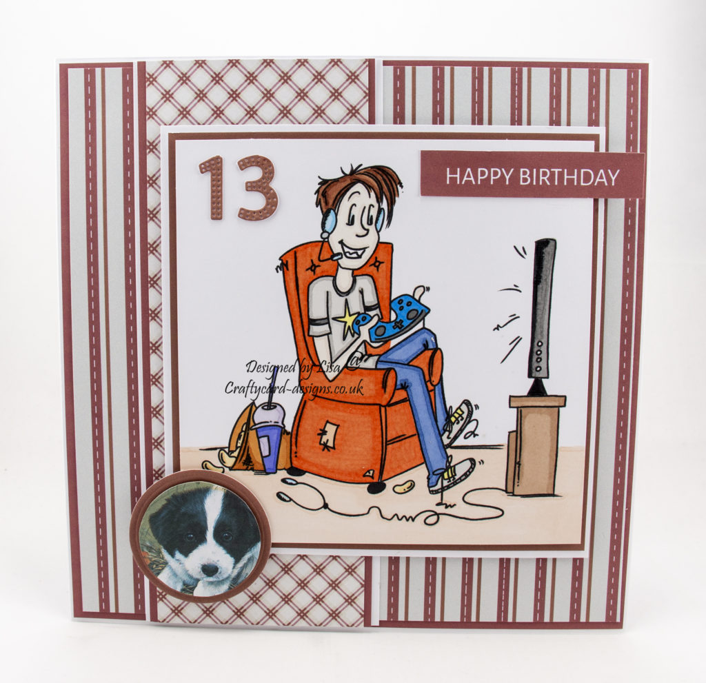 Happy 13th Birthday Crafty Card Designs Handmade Card Tutorial