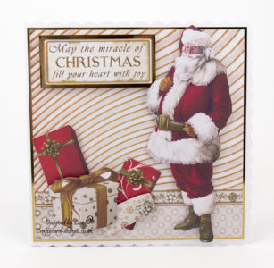 Santa Claus Christmas card with presents