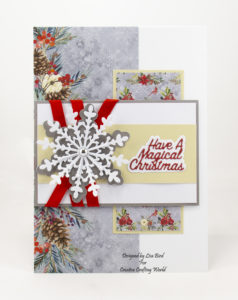 Handmade card using Once Upon A Christmas paper collection