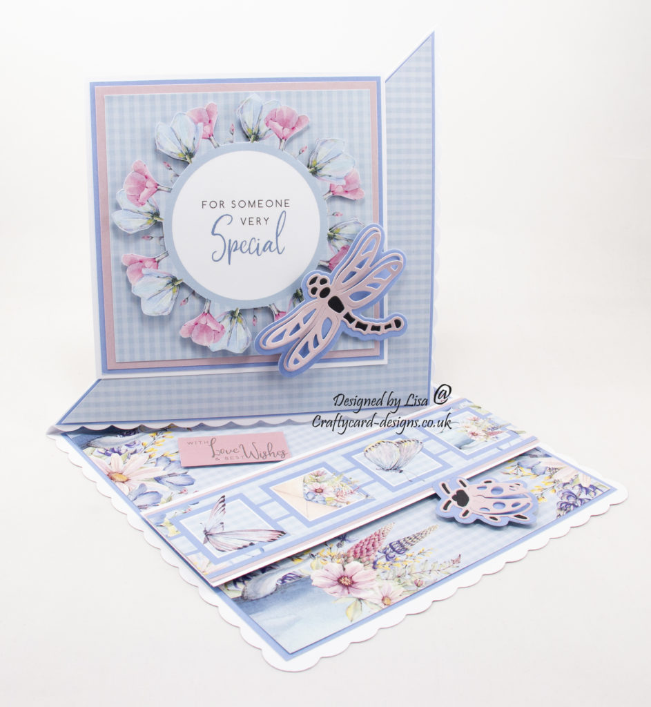 A Summer Garden paper collection with dragonfly and ladybird