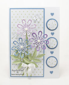 Handmade flower card for mum