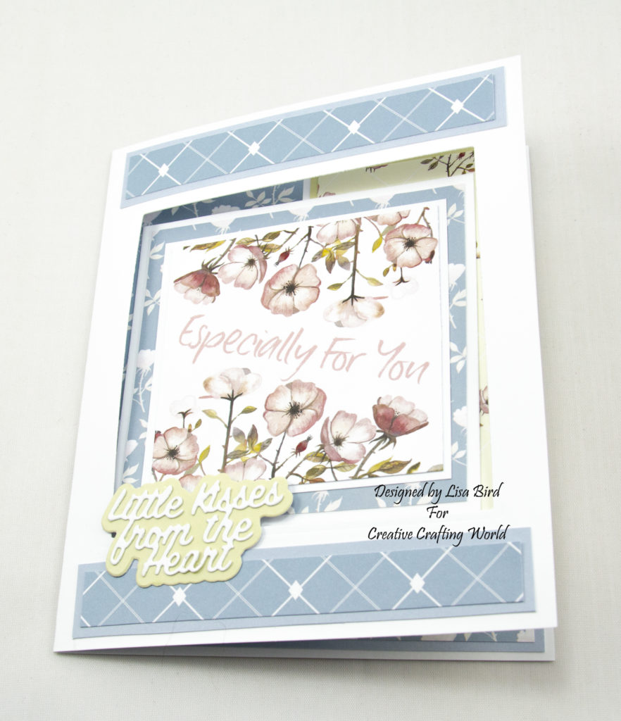 Swing card using Where Wild Roses Grow paper collection