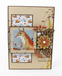 Handmade card using A Whisper Of Autumn from creative crafting world