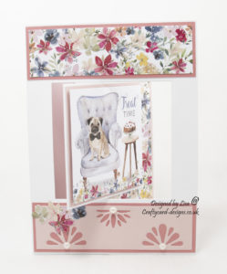 handmade card has been created using It's A Dogs Life paper collection