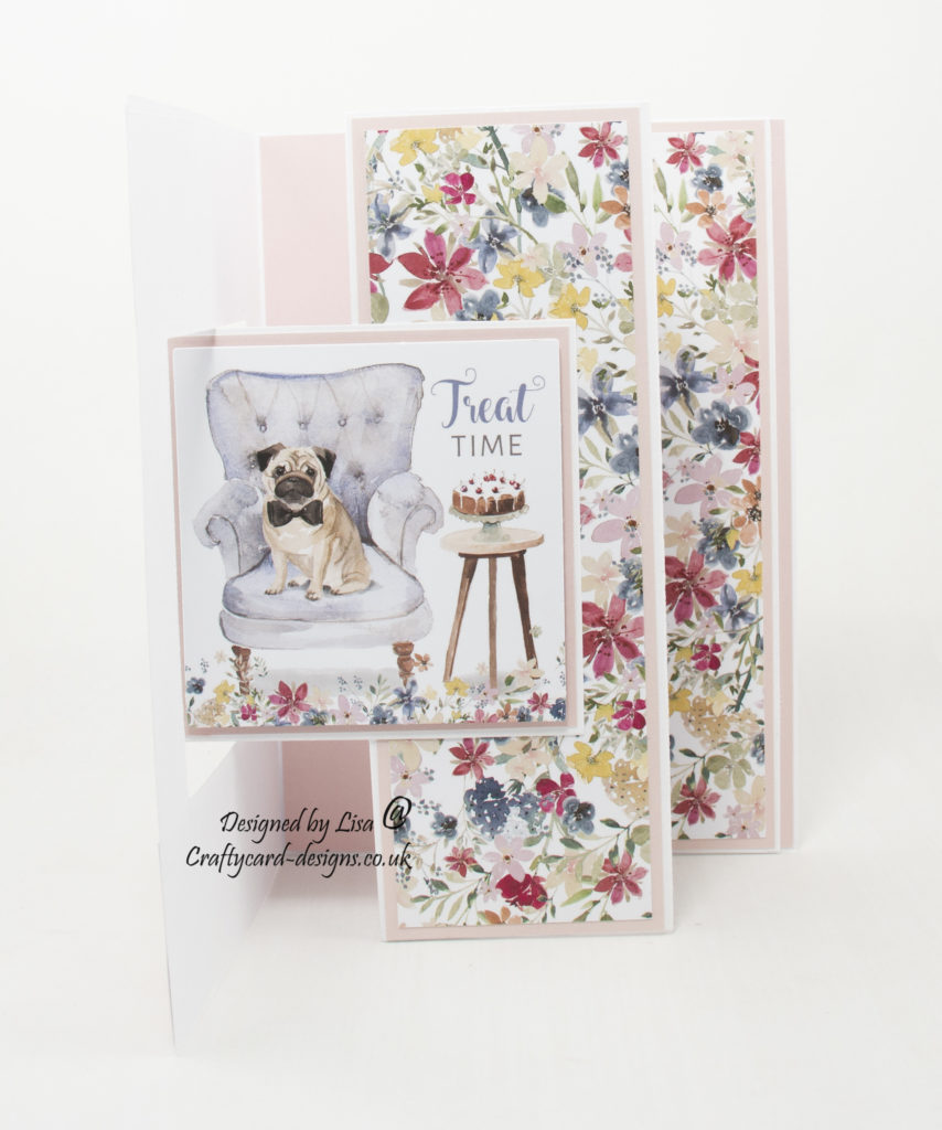 handmade card has been created using It's A Dogs Life paper collection