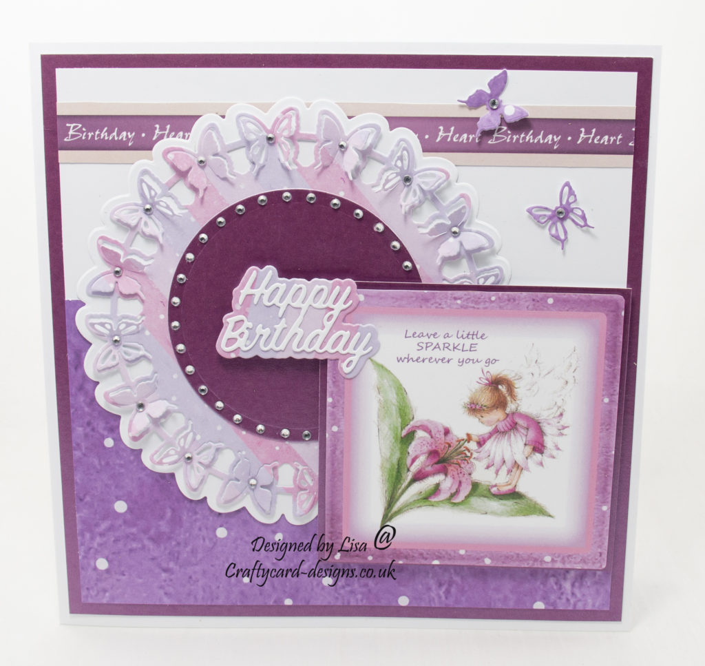 Handmade card using Fairy Garden collection