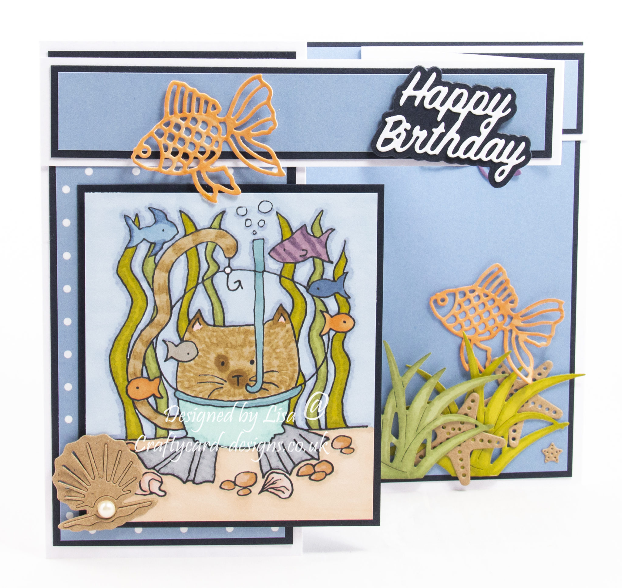 Deep Sea Diver - Happy Birthday - Crafty Card Designs