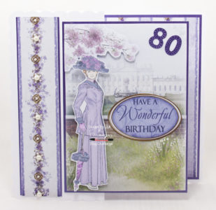 Handmade card using One Fine Lady II - Have A Wonderful Birthday