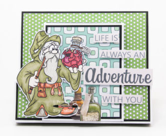 Handmade card using digital images from Dr. Digi's House Of Stamps
