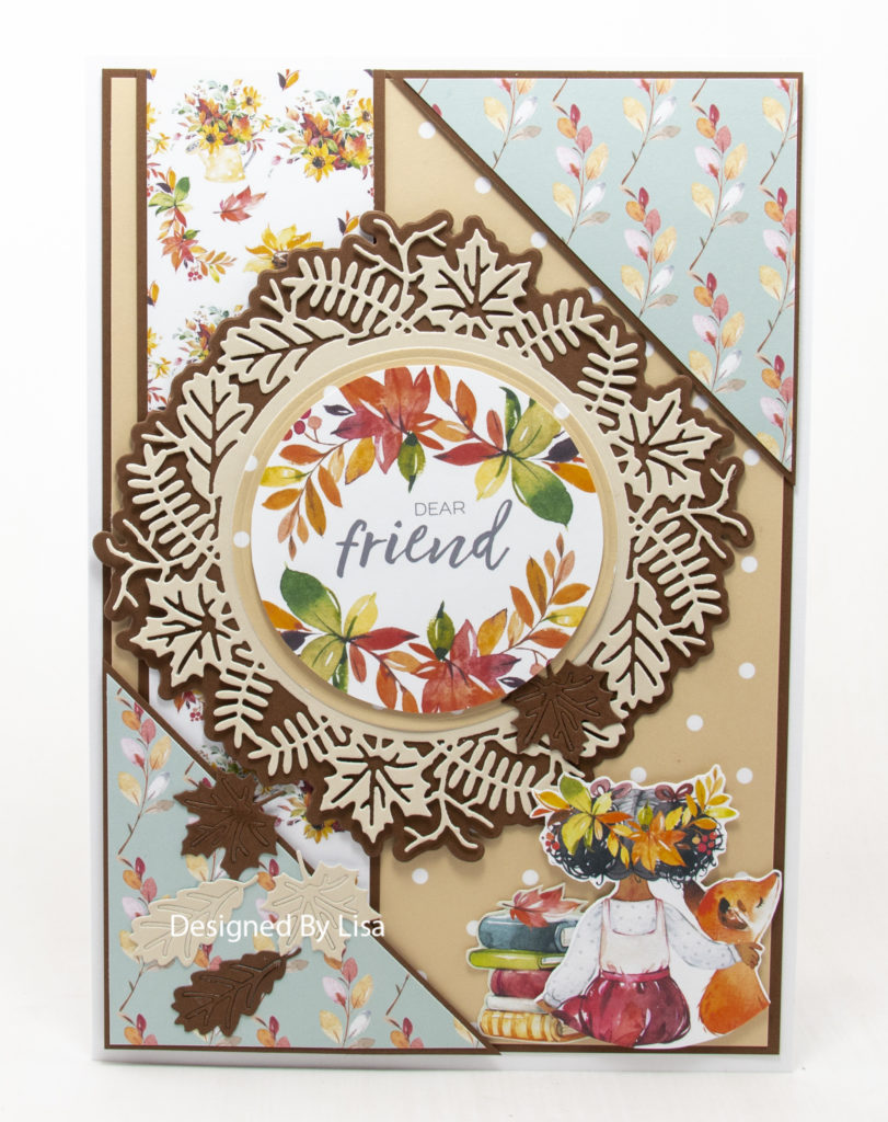 handmade cards were created using a Paper Tree paper collection from Creative Crafting World called Autumn Pals.