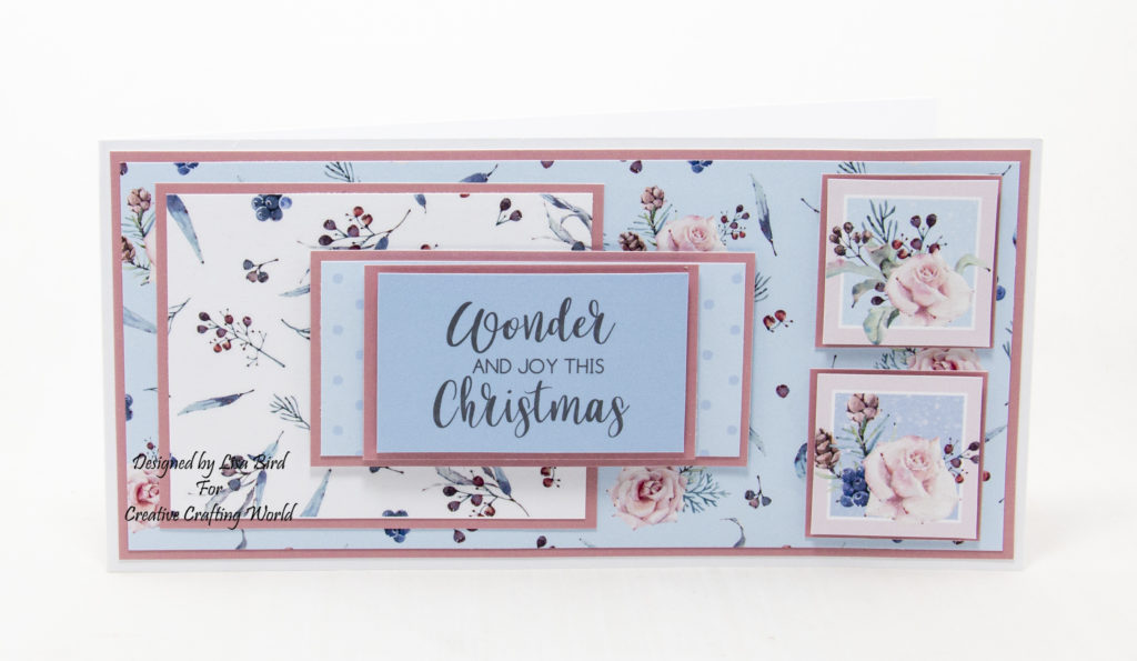 These handmade cards were created using a Paper Boutique paper collection from Creative Crafting World called Christmas Cuddles.