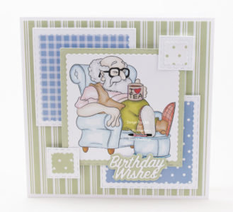 Handmade card using digital image from Dr. Digi's House Of Stamps