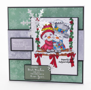 Handmade card using a digital image from Colour Of Love called Christmas Love