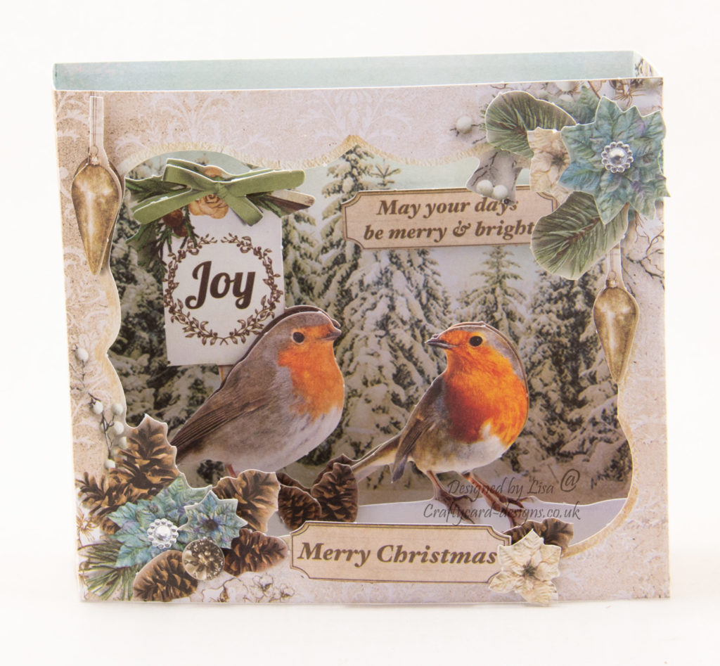 Cards made using a Christmas card book from The Works