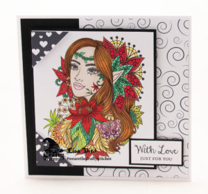 Handmade card using products from The Crafty Witches
