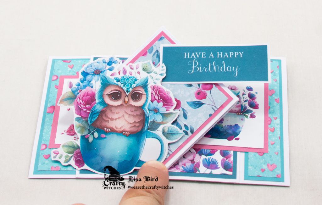 Handmade card using Such A Hoot collection from The Crafty Witches