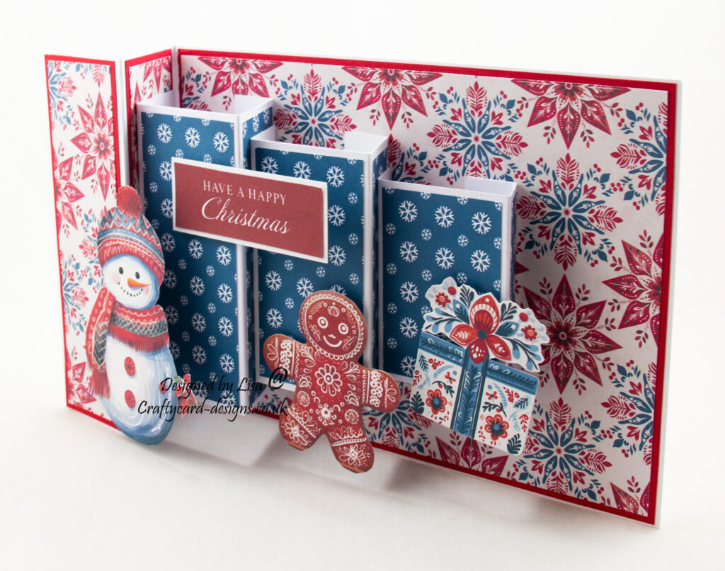 Handmade card using A Scandi Christmas collection from The Crafty Witches