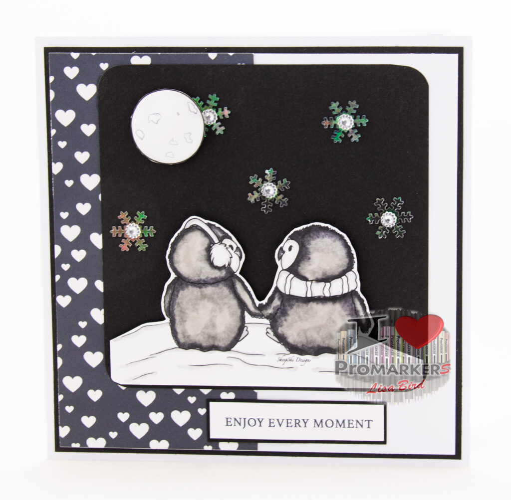Handmade card using a digital image from Sheepski Designs