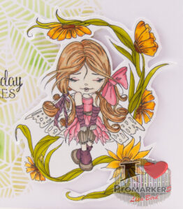 Handmade card using an image from Heather Valentin - Colour Of Love