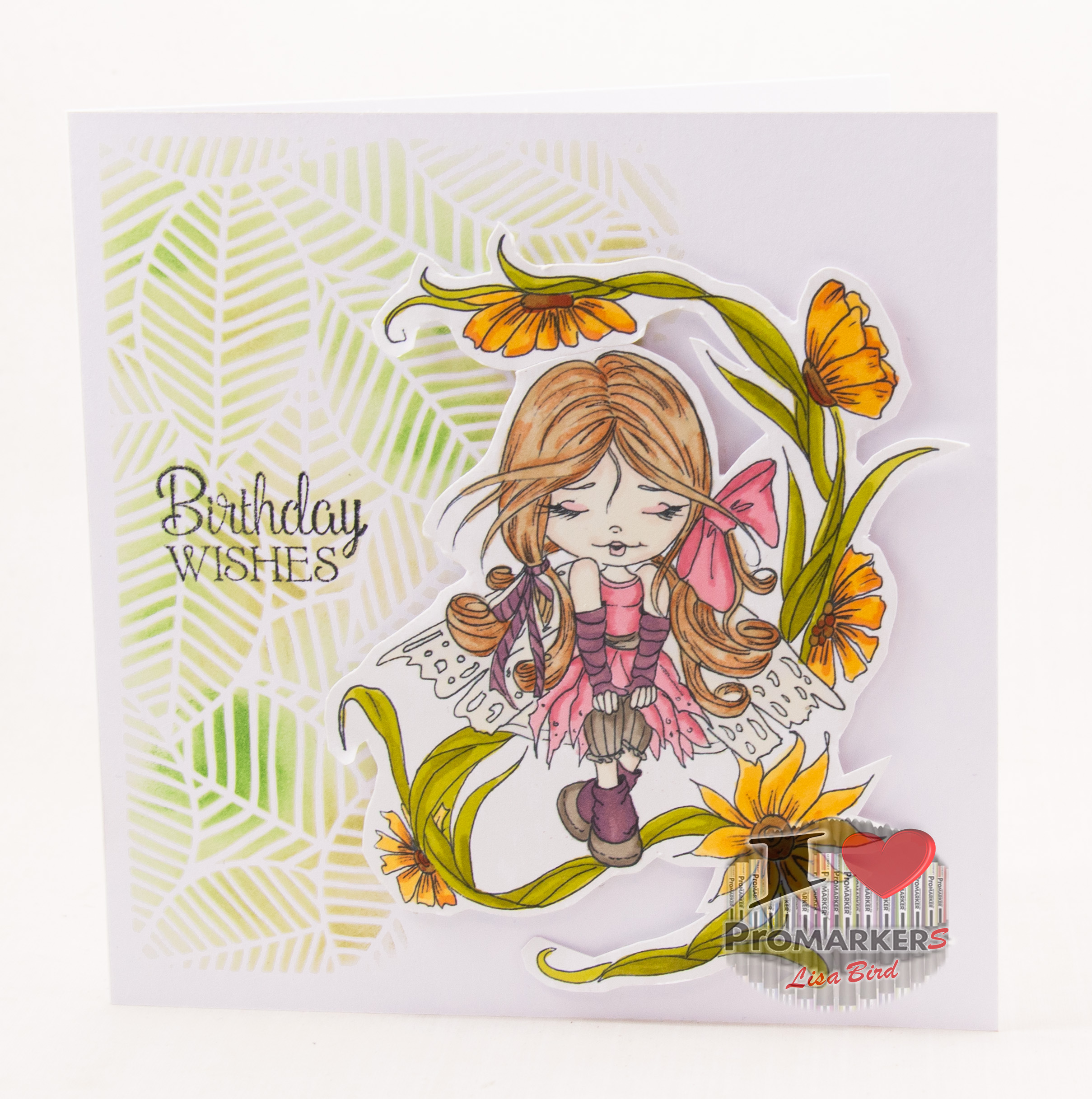 Handmade card using an image from Heather Valentin - Colour Of Love