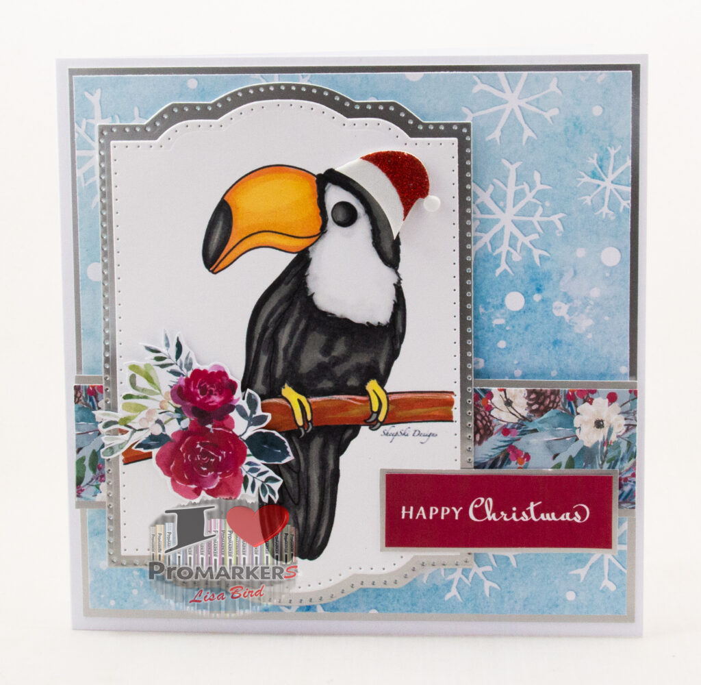 Handmade card using a digital image from Sheepski Designs